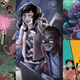 Clockwise from left: Dungeons and Dragons vs. Rick and Morty, Bubblegumshoe, Stuffed Fables, and Dungeon Mayhem.